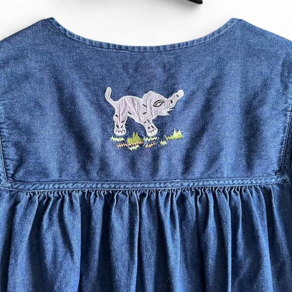 Bechamel Embroidered Denim Dress - Picture 7 of 8